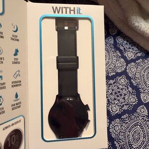 Black Smartwatch - Black Fitness Wearable